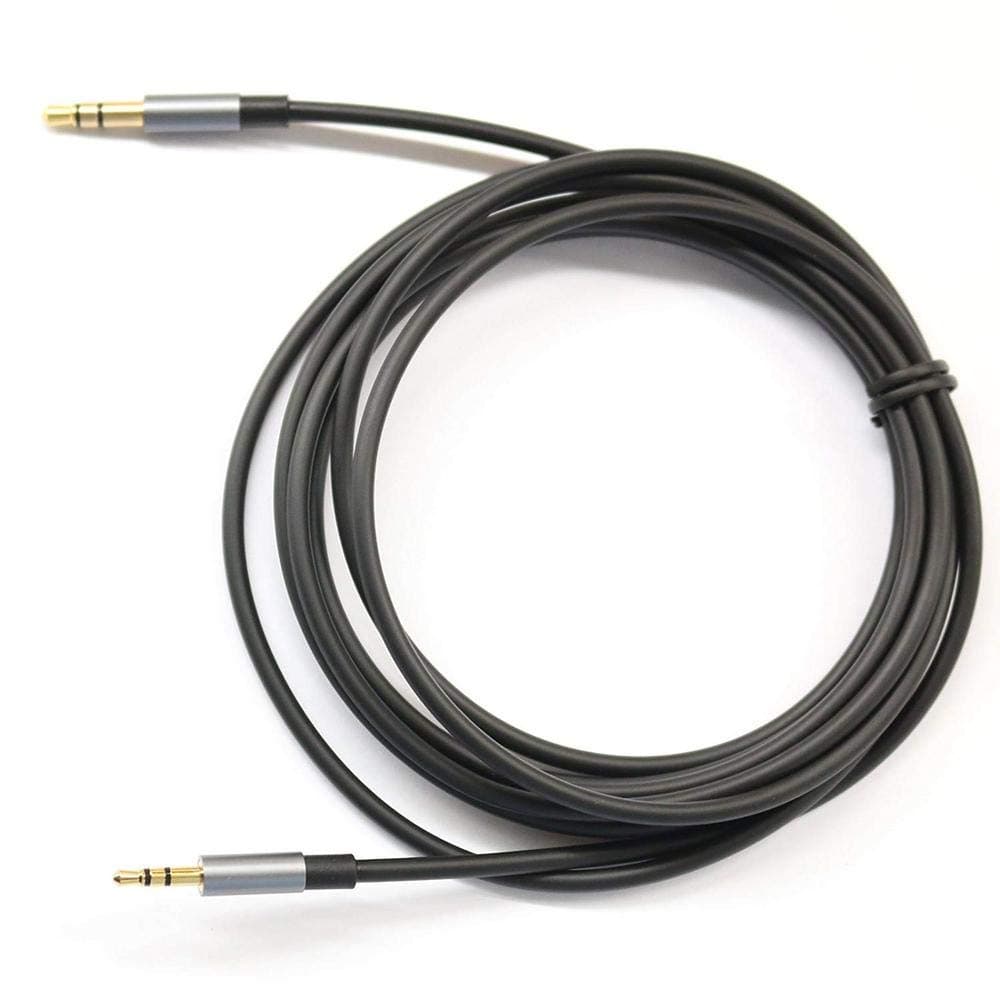 Black 6ft Gold Plated Design 3.5mm Male to 2.5mm Male Car Auxiliary Audio Cable Cord Headphone Connect Cable for Apple, Android Smartphone, Tablet and MP3 Player
