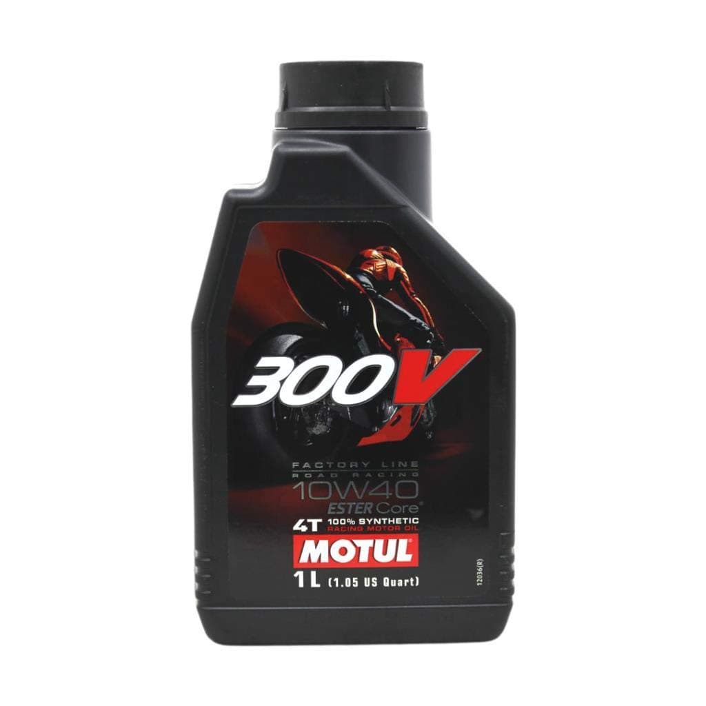 300V Factory Line Ester Core Fully Synthetic 10W-40 Petrol Engine Oil for Bikes (1 L) (104118)