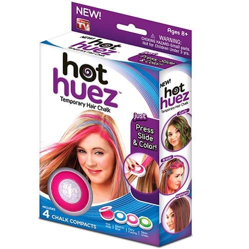 2 Sets of HotHuez Hair Color Chalk As Seen On TV