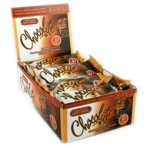 Healthsmart Food Chocolite Sugar Free Candy Chocolate Crispy Caramel 16/ BOX