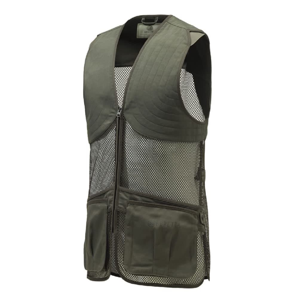 Unisex Full Mesh Shooting Vest - Breathable Lightweight Competition Vest with Cartridge Pockets & Comfortable Fit