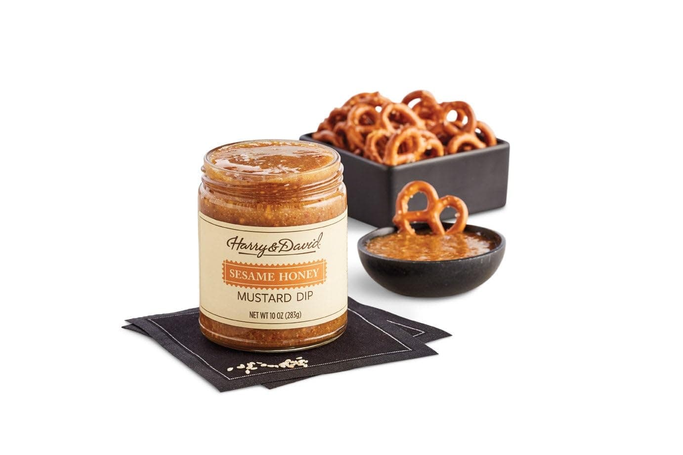 Harry & David Sesame Honey Mustard Dip, Gourmet Dipping Sauce, Chicken Nugget Dip, Pretzel Dip, Vegetable Dip, Sauce For Sandwiches, Burgers & More, All Occasions, Family, Friends, Loved Ones, 10Oz