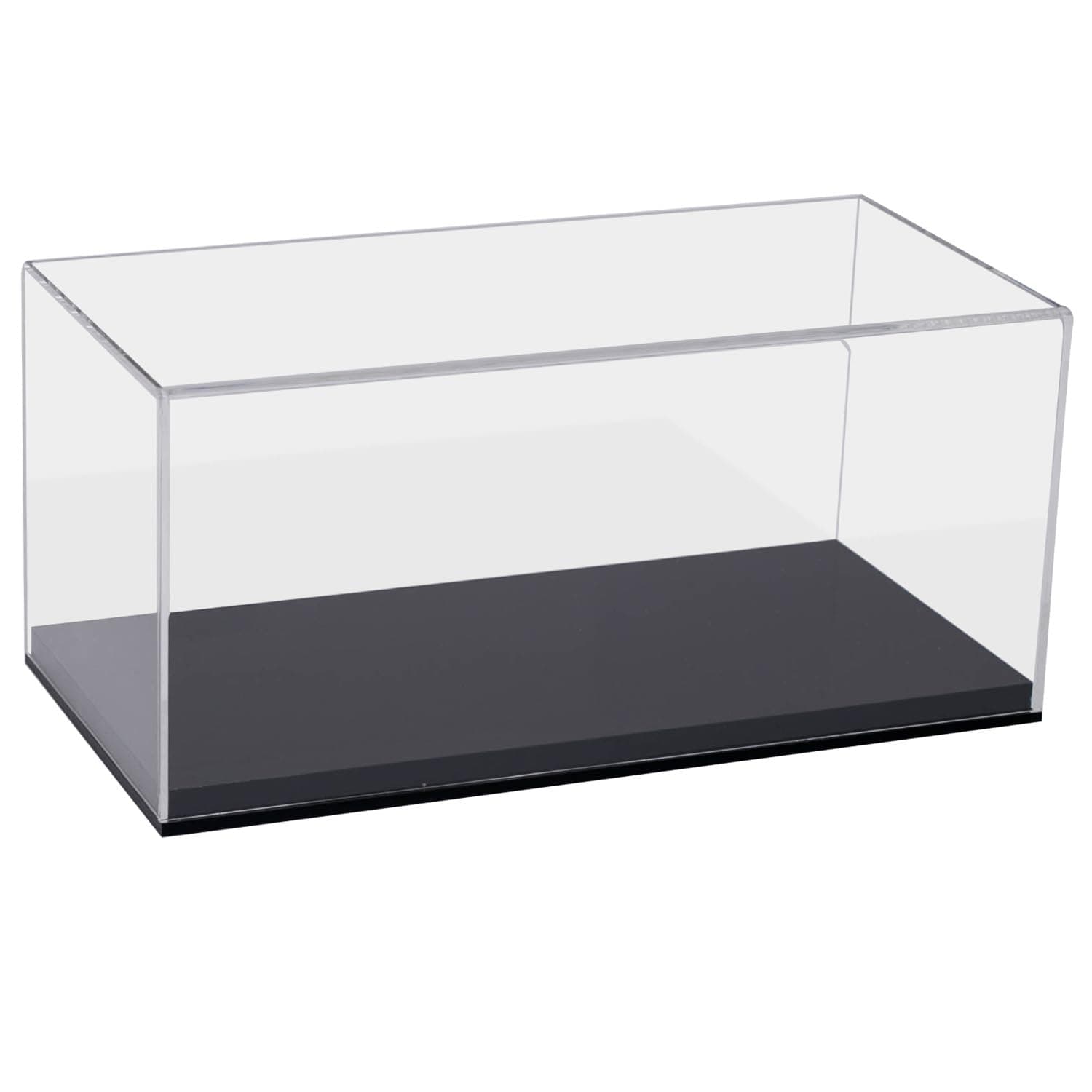 HMF Display Case, Acrylic Display Box for collectibles, figures and model cars | 30 x 14 x 15 cm | transparent