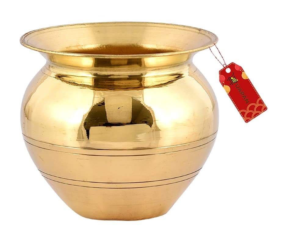 UAPAN Brass Pooja Kalash Lota (Pack of 1, Brass)