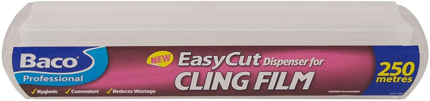 Bacofoil Professional Easycut Cling Film & Dispenser, White, 40 x 8.4 x 7.4 cm