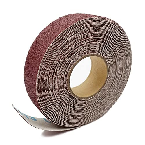 80 Grit Continuous Sandpaper Roll 2.54cm x 8m Emery Cloth Aluminium Oxide Abrasive Sandpaper Roll Drum Sander Sandpaper Rolls for Wood Furniture Finishing Metal Sanding Automotive Polishing