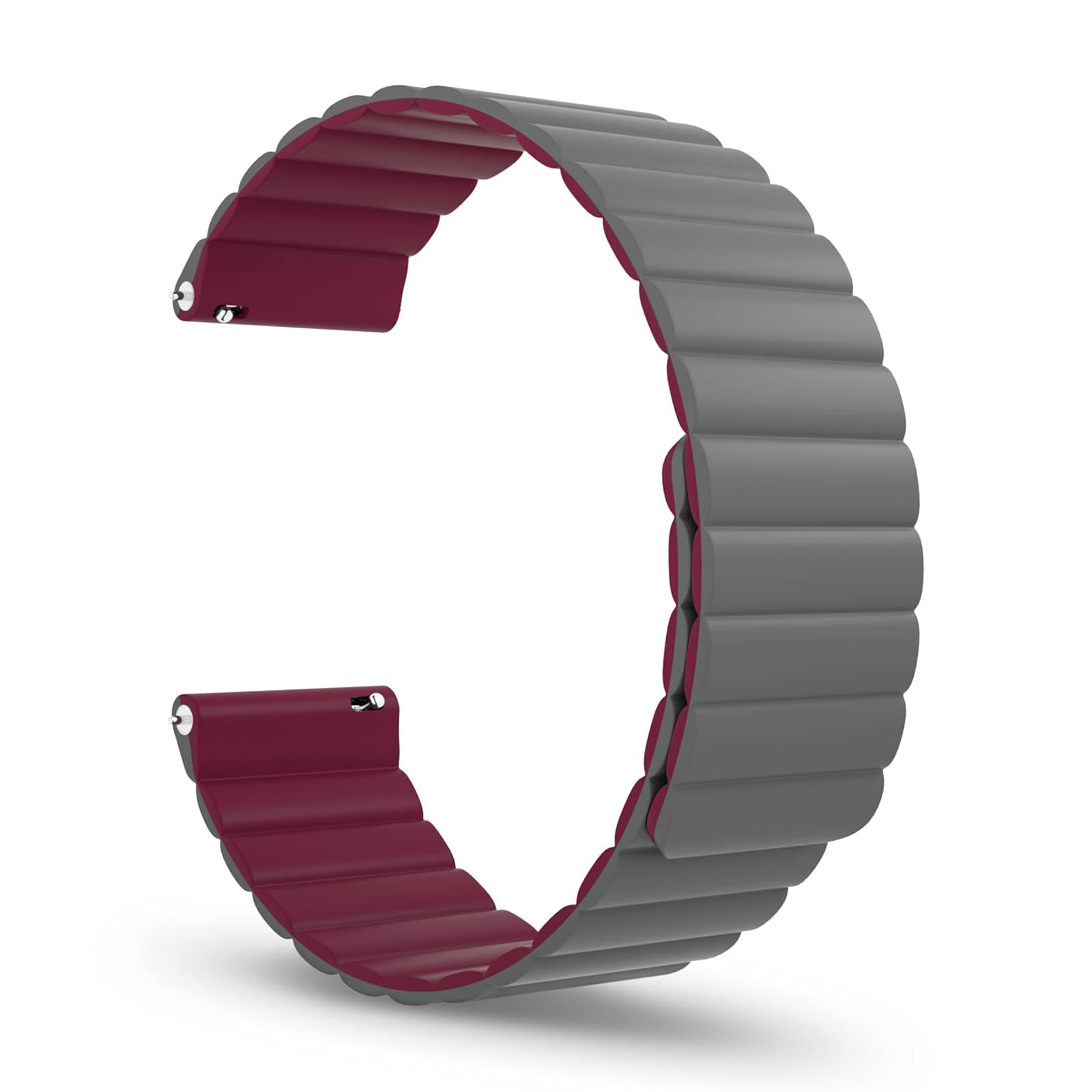 Magnetic Watch Band, Silicone Watch Strap Quick Release Smart Watch Bands 20mm 22mm for Galaxy Watch 42mm 46mm Gear S2 S3 Classic Frontier Active 2 40mm Sport Forerunner Fenix Instinct GT Versa Blaze