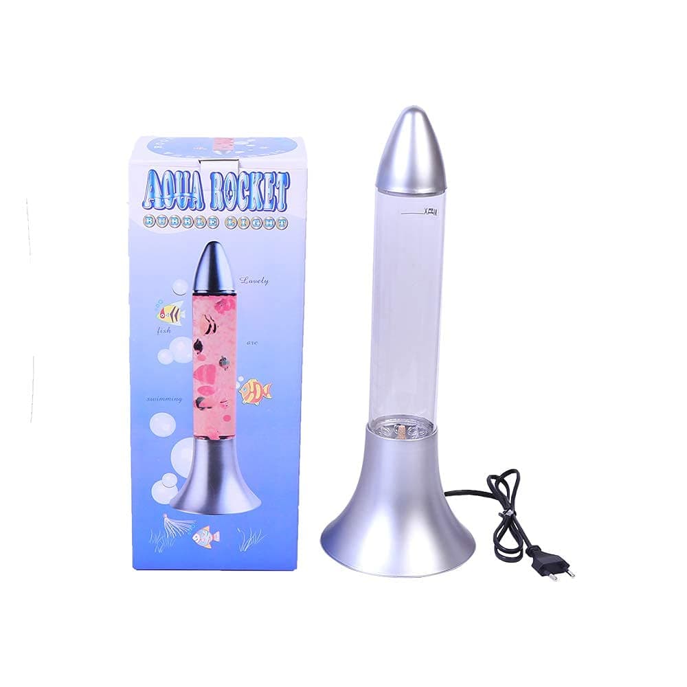 THE GIFT FACTORY '''' Bubble Tube Lamp with Changing Colors and Floating Fish