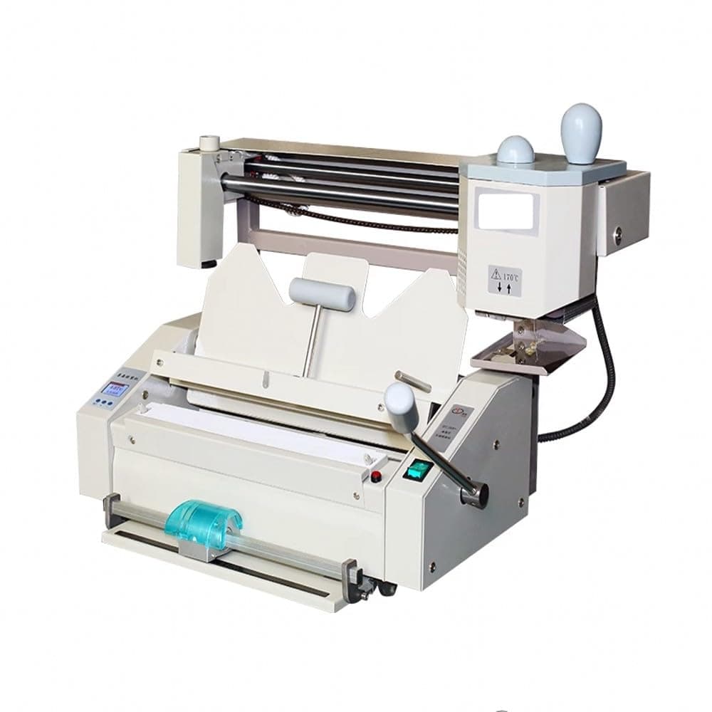 Perfect Binding Machine 3 Functions in One: Hot Melt Glue Book Binding, Paper Creasing, Hardcover Groove Pressing All in One 110V 50cm Max Bind Thickness