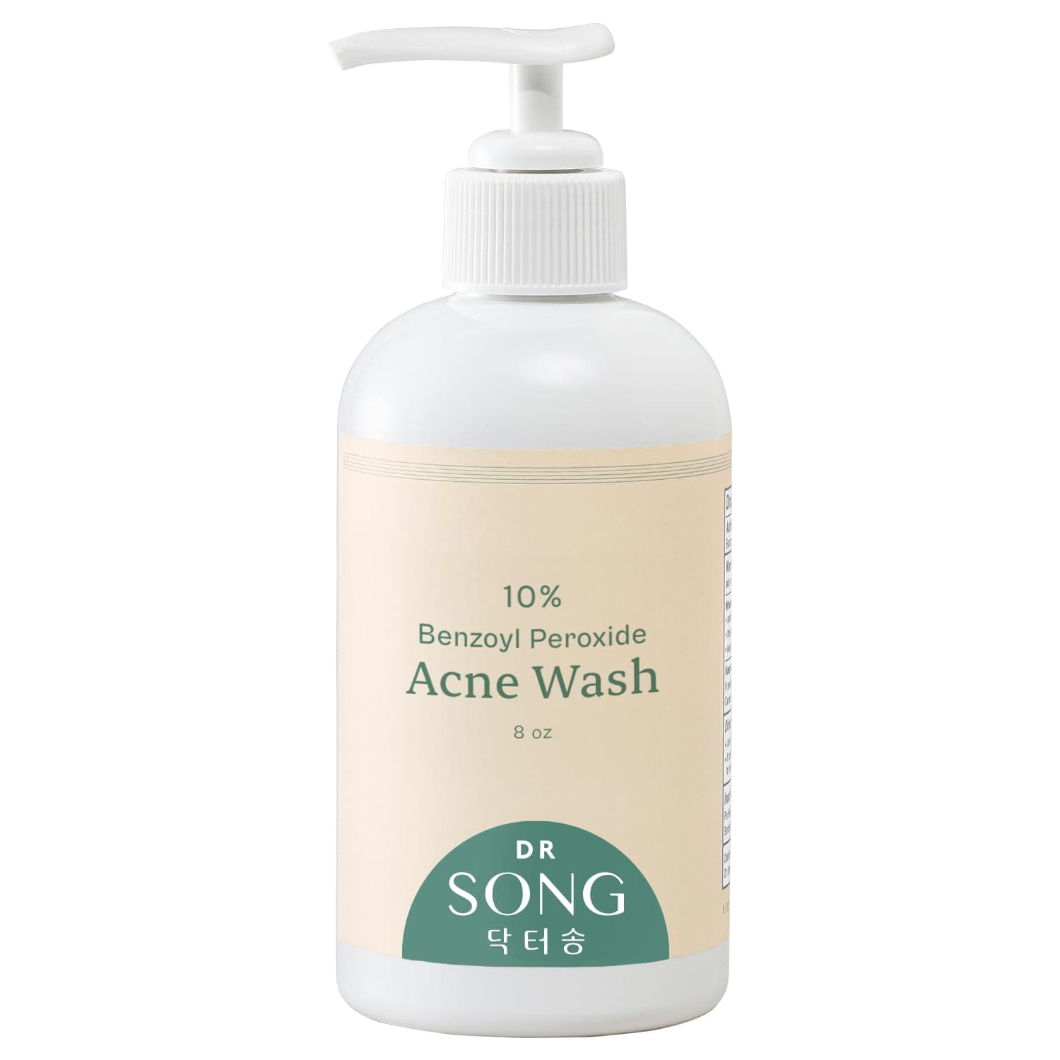 Dr Song Benzoyl Peroxide Wash 10 percent Acne Treatment: Acne Face Wash & Body Wash