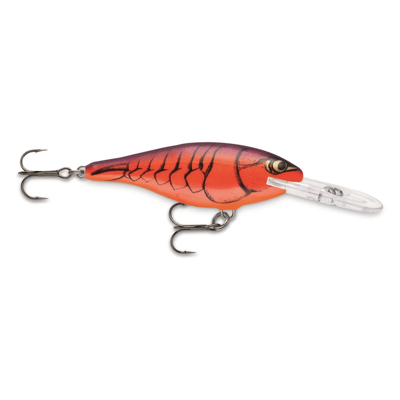 Shad Rap Lure, Size 05, 2" Length, 4'-9' Depth, 2 No 8 Treble Hooks, Demon, Per 1