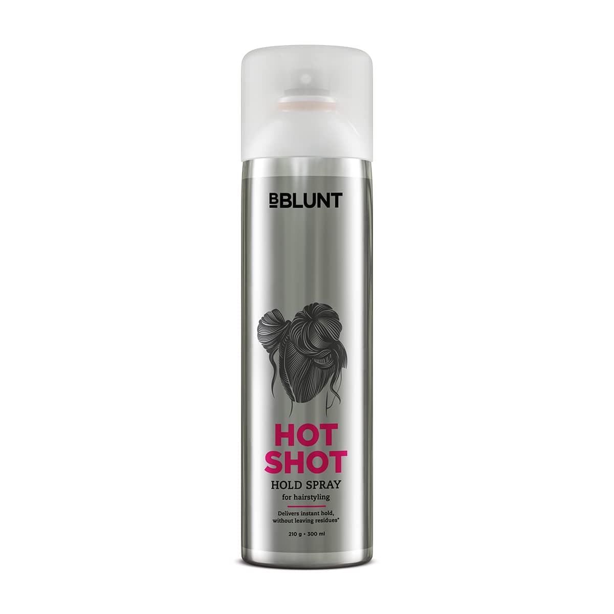 BBLUNT Hot Shot Heat Protection Hair Spray for Strong Hold Frizzy Hair - Lightweight Styling Spray with Smooth Salon-Like Finish, Non-Sticky, Tames Flyaway, Colour Protection & Fine Mist, 300ml