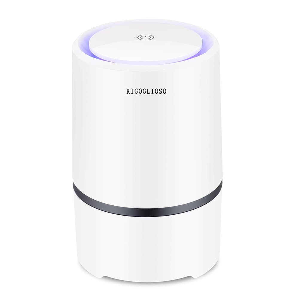 Air Purifier for Home with True HEPA Filters,Low Noise Portable Air Purifier with Night Light,Desktop USB Air Cleaner