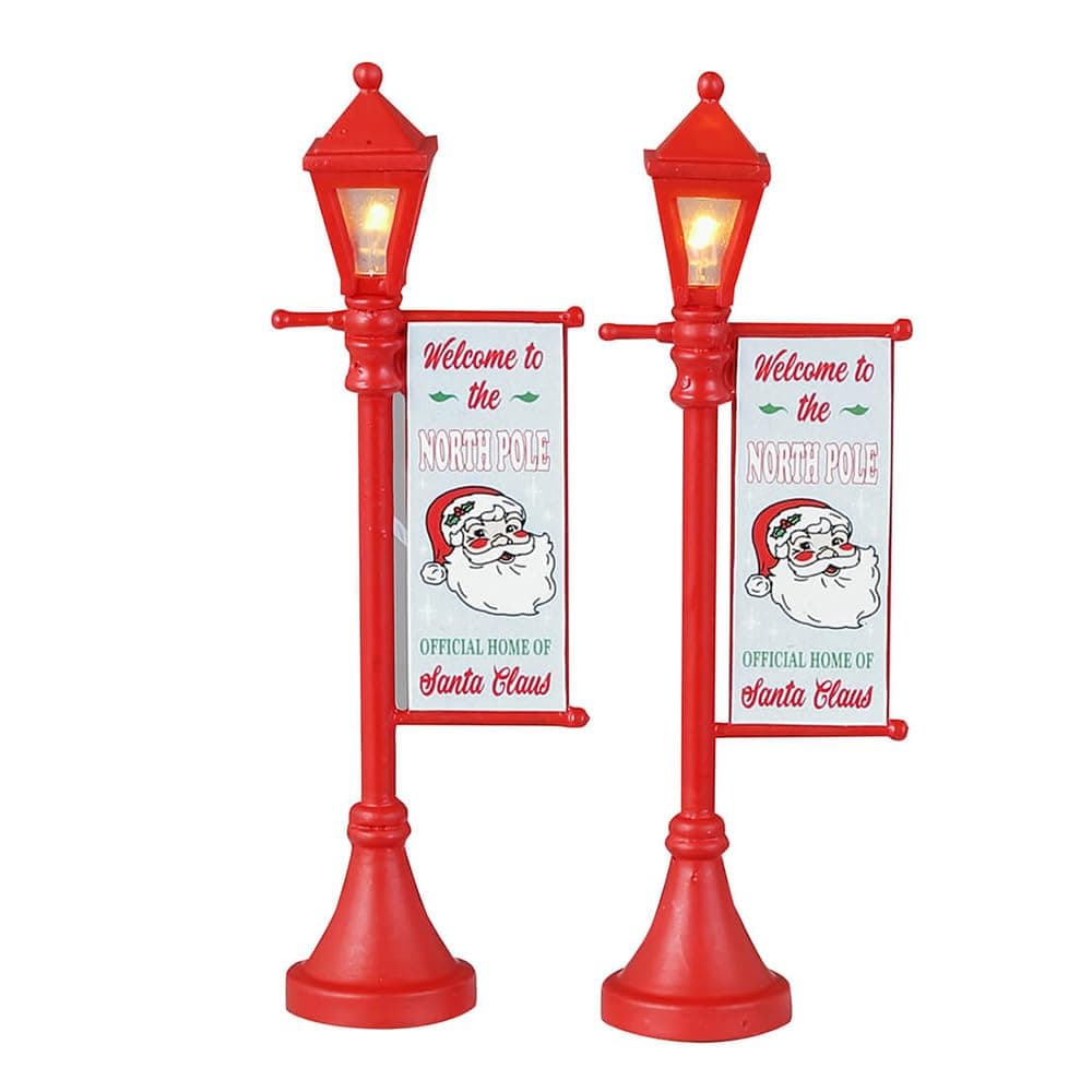 Lemax34091 Santa's Wonderland Accessory: North Pole Lamppost (Set Of 2)