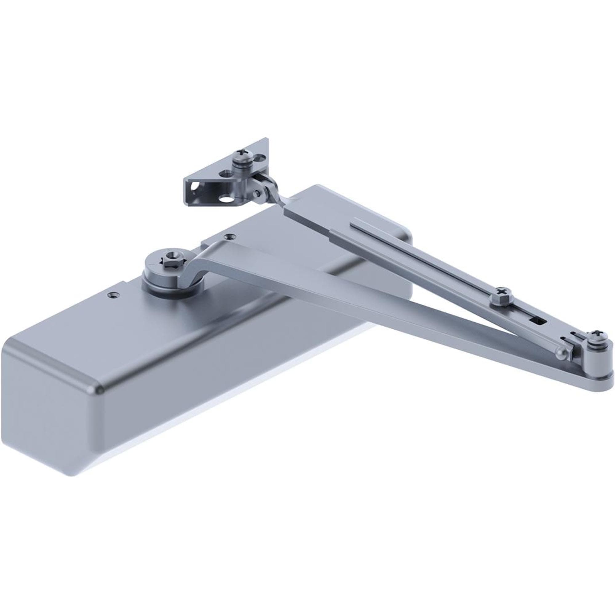 5300M16ALM 5300 Series Aluminum Grade 1 Heavy Duty Surface Door Closer, Multi-Mount, 1–6 Adjustable Spring Size, Sprayed Aluminum Finish