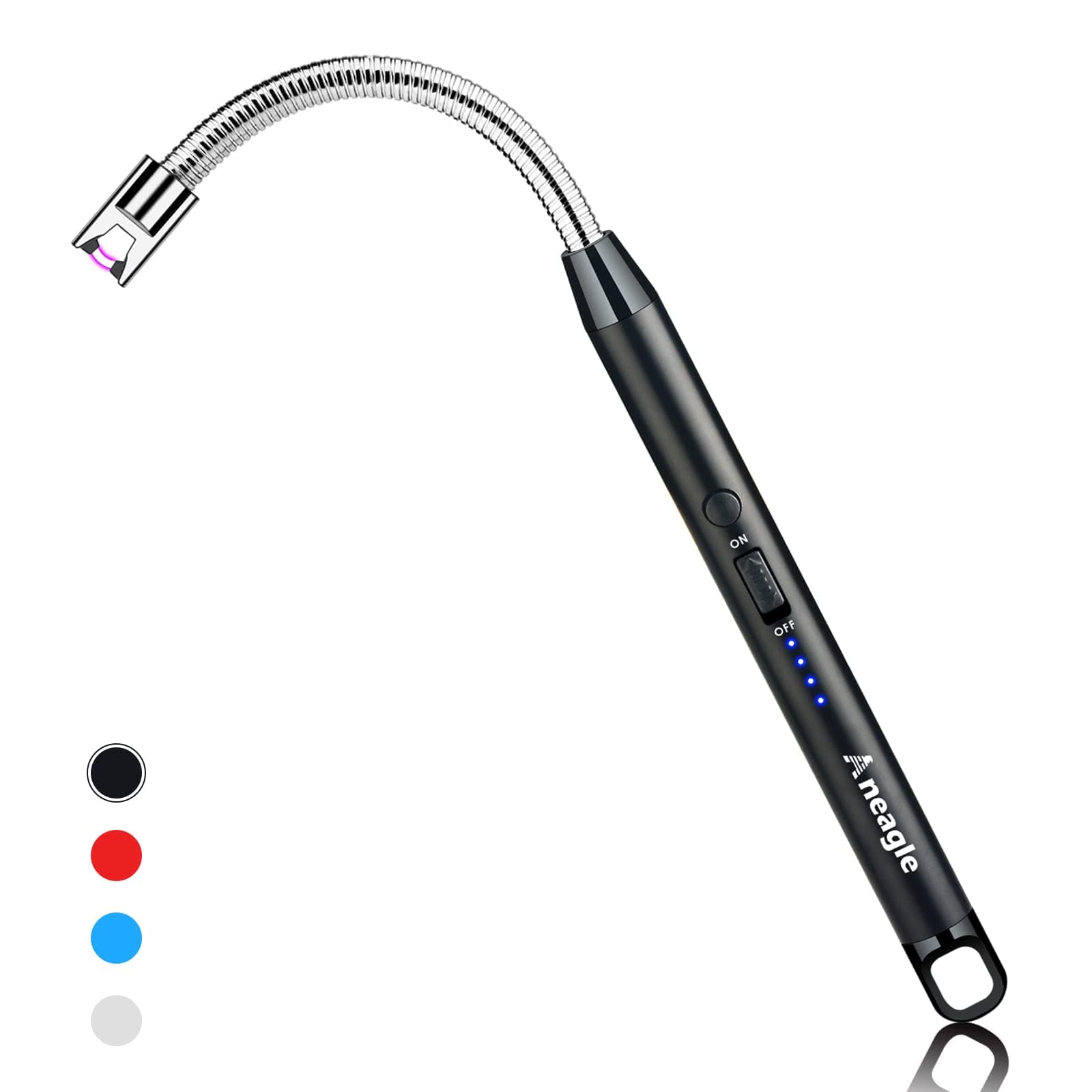 Candle Lighter Rechargeable Electric Arc Candle Lighter with Led Battery Display Screen and Long Flexible Neck USB are Applied to Light Candle Cooking Fireworks Flame