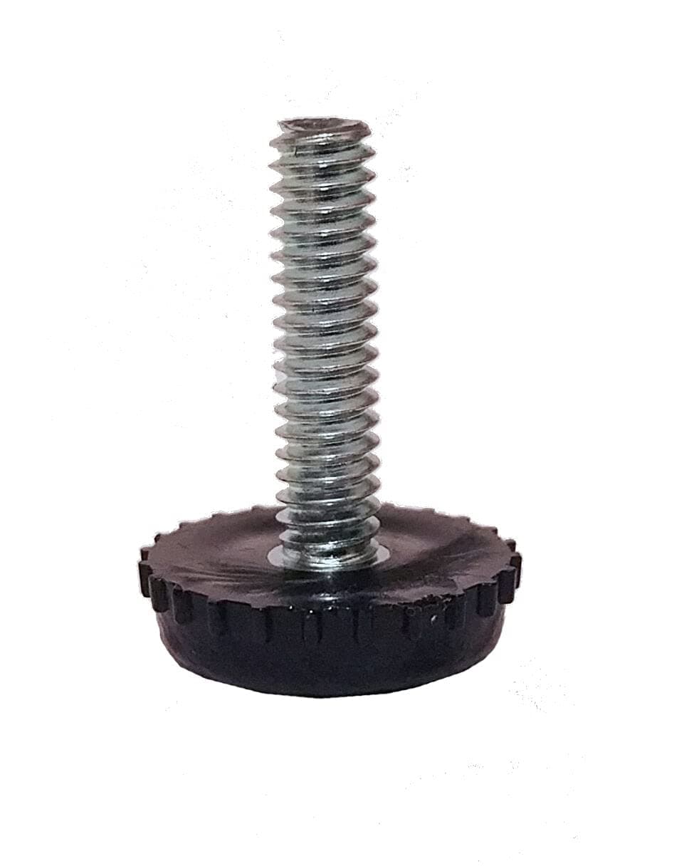 1/4-20 Furniture Levelers Adjustable Black Glides (4)