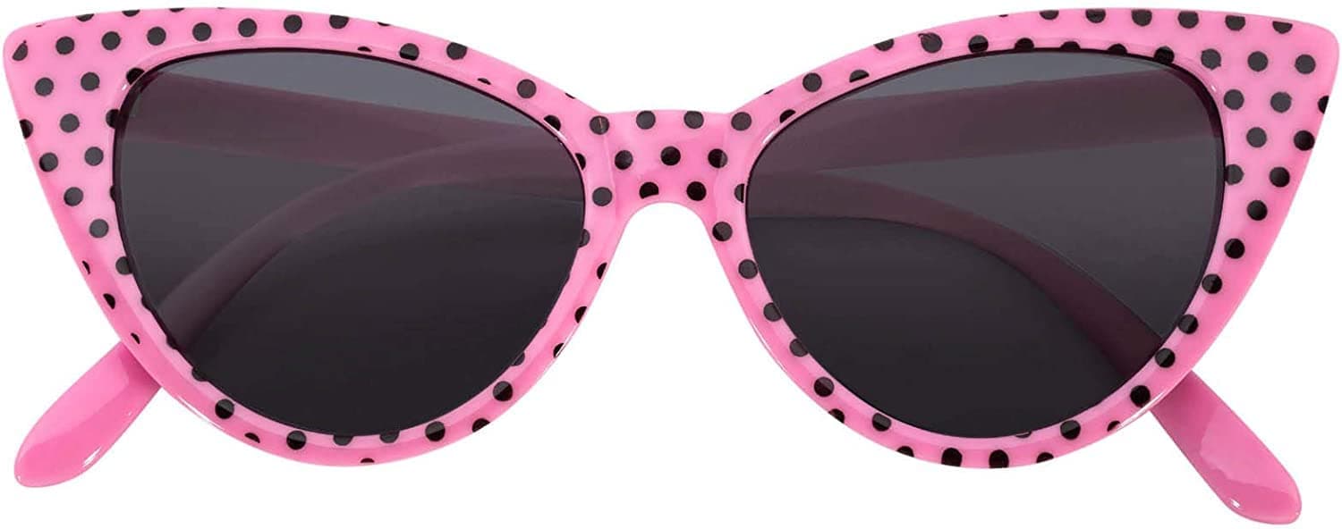 Cateye Sunglasses for Women, Classic Vintage High Pointed Winged 1950s Inspired Glasses Retro Design