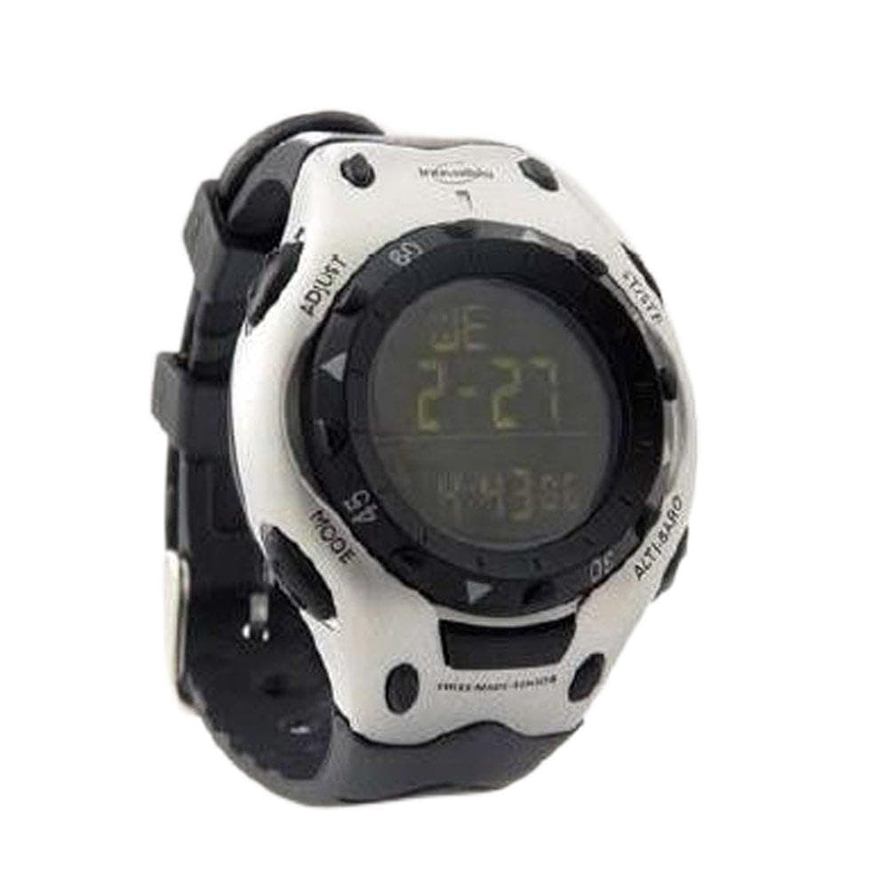 Inovalley Multifunctional Altimeter & Barometer Watch ALTI 03 - Black / Silver