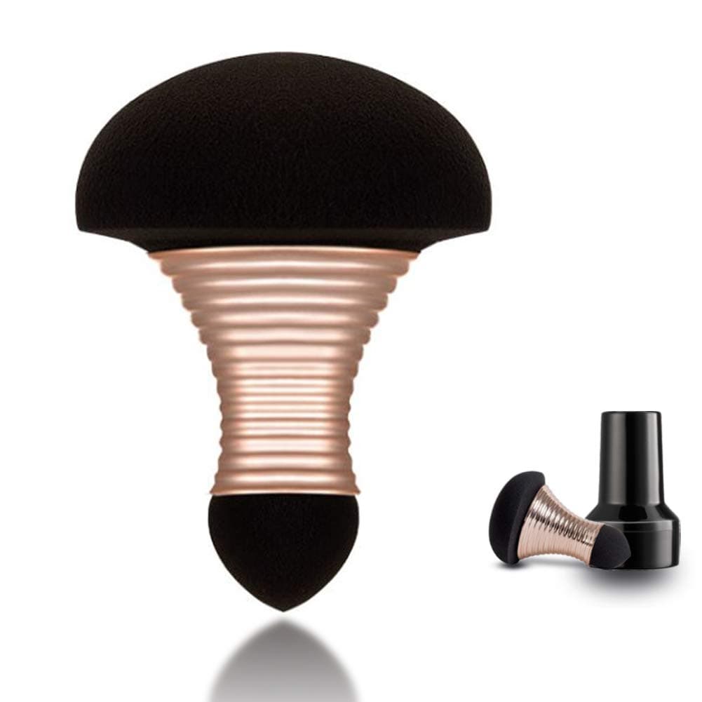 2Pc Makeup Sponge with Grip Latex-Free Jumbo Foundation Bronzer Blender Concealer Makeup Sponges Wet and Dry