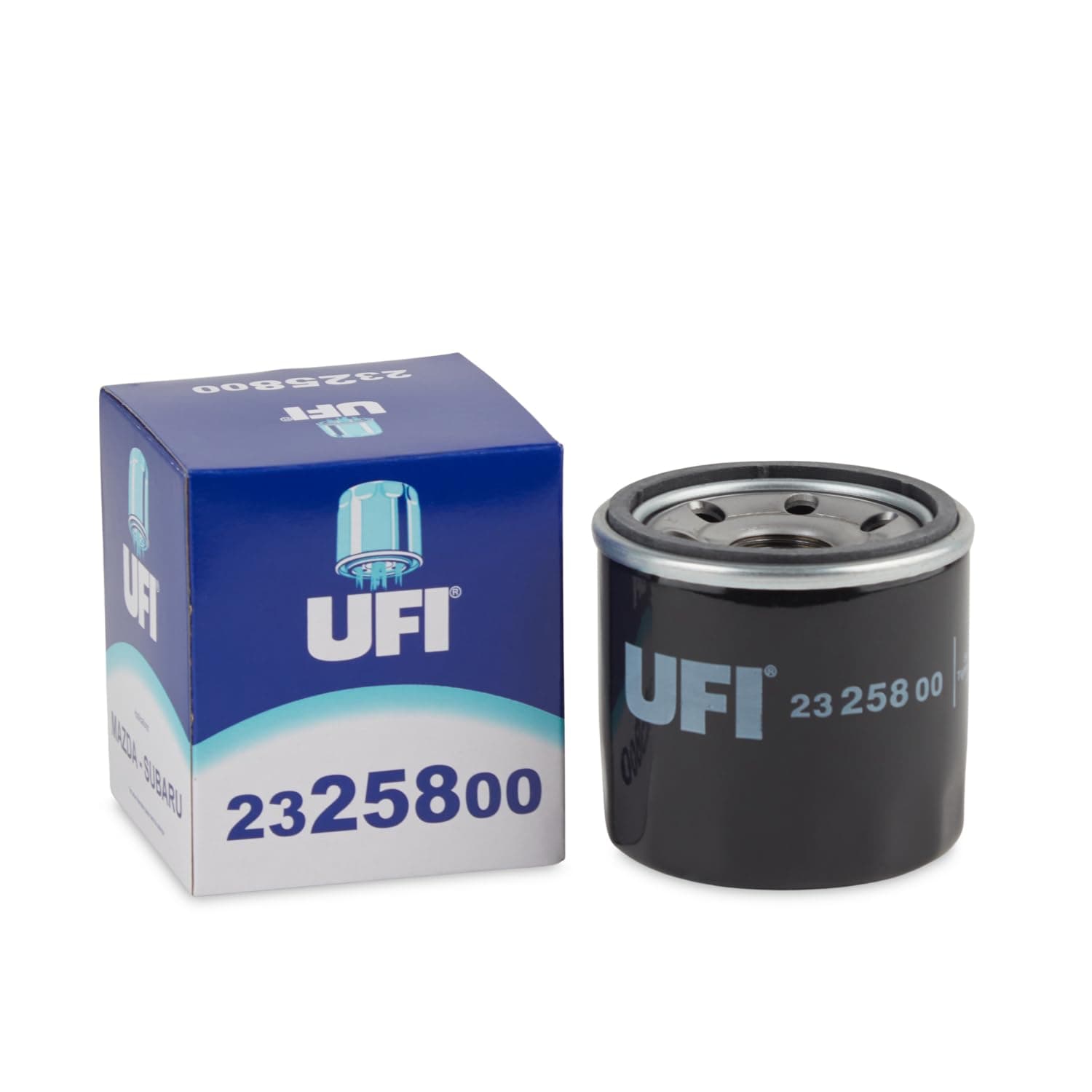 UFI Filters, Oil Filter 23.258.00, Replacement Oil Filter, Suitable for Car, Applicable to Various Models Bellier, Casalini, Ebro, Ford USA, Honda, Kia, Mazda, Mercury, Renault, Subaru e Volvo