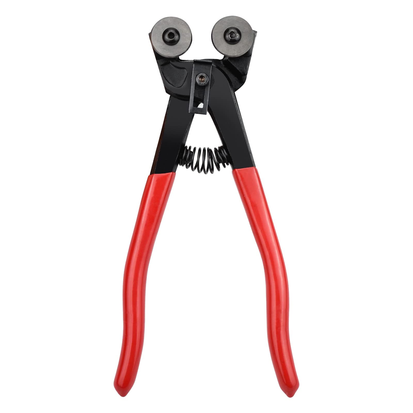 Nerissa Mosaic Tool Plier Tile Nippers Carbide Tile Snippers Wheeled Glass Ceramic Tile Cutting Pliers Professional 8 Tile Cutter with Two Alloy Cutter Wheel for Trim Work on Flooring Walls