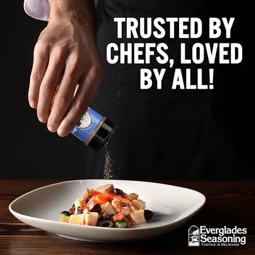 Everglades Fish & Chicken Seasoning For Shrimp, Fish, Crab, Lobster & Poultry Use in Batter, Boils, or Sprinkle for Broiling & Grilling Made in the USA 6oz (Two Pack)