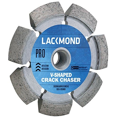 Lackmond Pro V-Shaped Saw Blade - 4" "V" Shape Segment for Clean Concrete Cuts with Concrete Crack Chaser & 7/8" - 5/8" Arbor - CKV4250