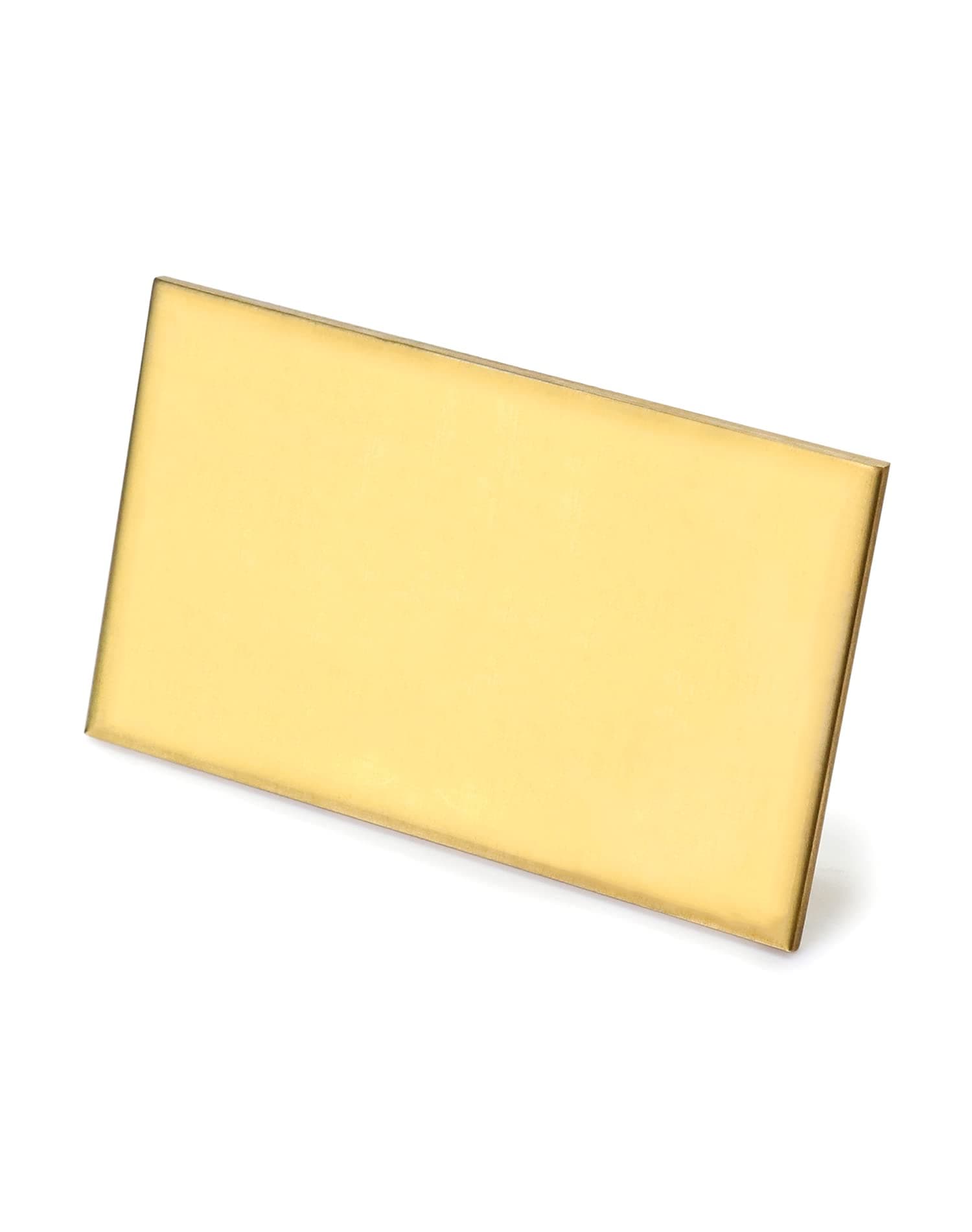 H62 Brass Sheet Plate Corrosion Resistant Thickness 3mm, 60mm x 100mm (0.12", 2.4" x 4")