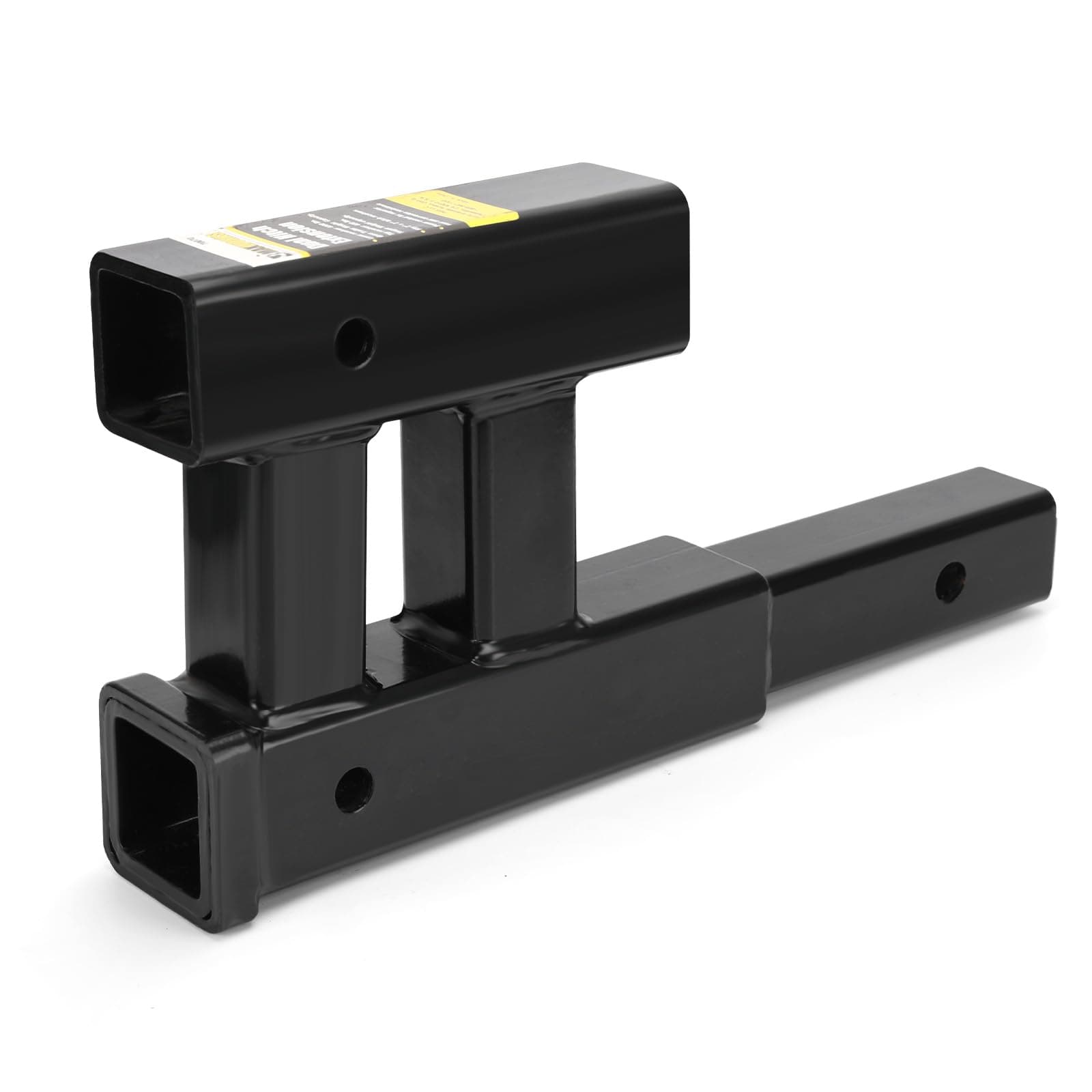 MaxxHaul 70070 Trailer Hitch - Dual Tow Hitch Extension Reciever - 4000 lbs. GTW Capacity, Black, Size: 2 inch