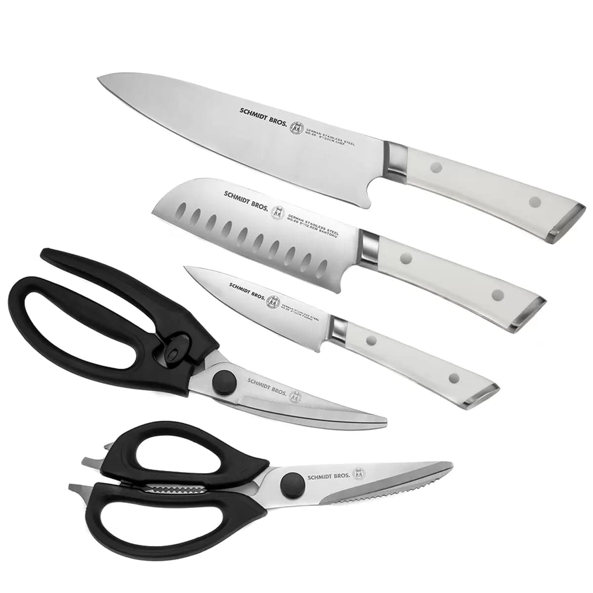 Combo Set: 5-Piece Knife and Shears, Exclusive to Costco by Schmidt Bros.