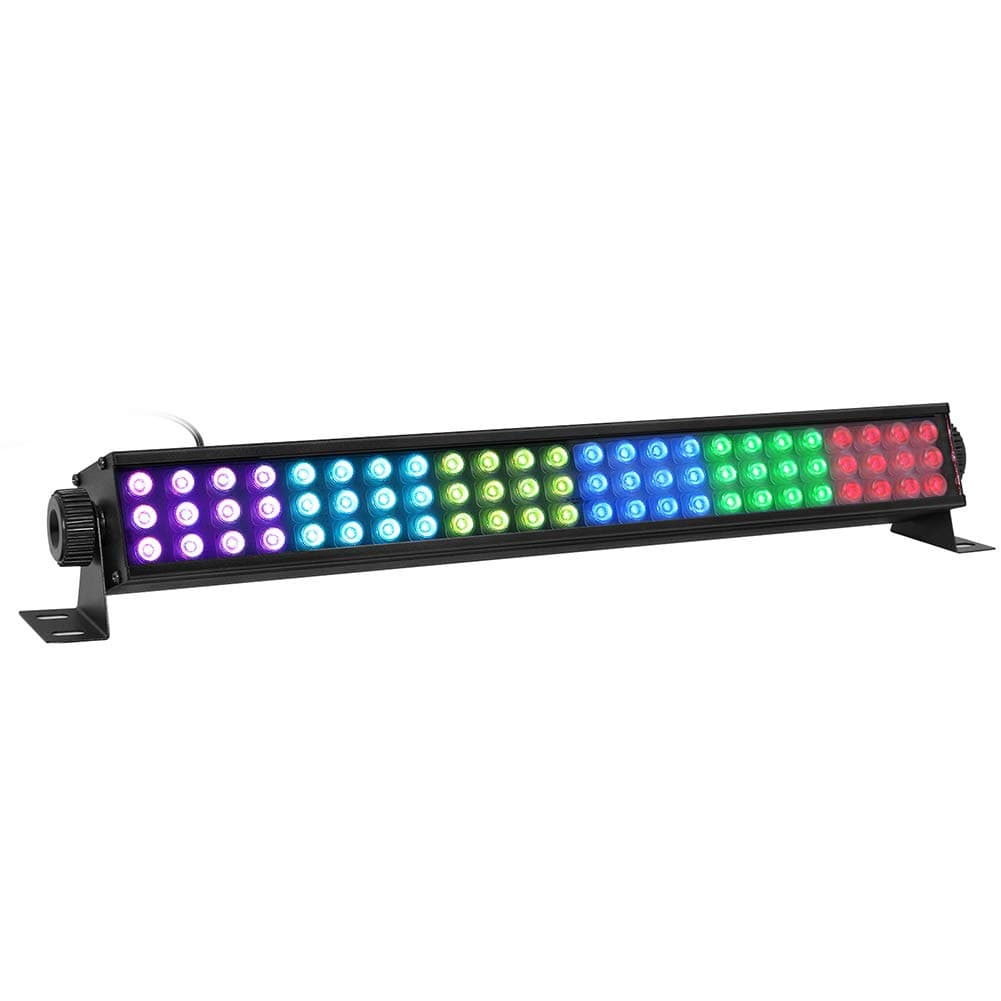 DJ Light Bar, OPPSK 20’’ 25W 72LEDs Wash Light RGB DMX LED Light Bar, Auto Play Sound Activated Master Slave DJ Wall Wash for Church Wedding Birthday Party Stage Lighting