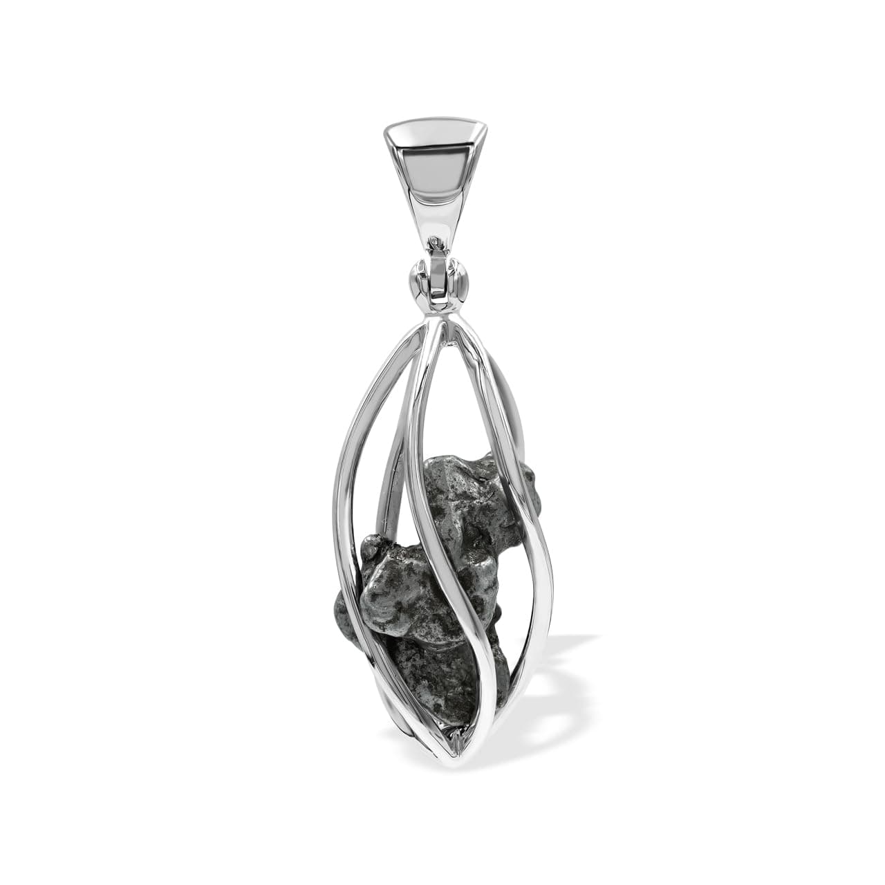 Campo Del Cielo Meteorite Sterling Silver Pendant