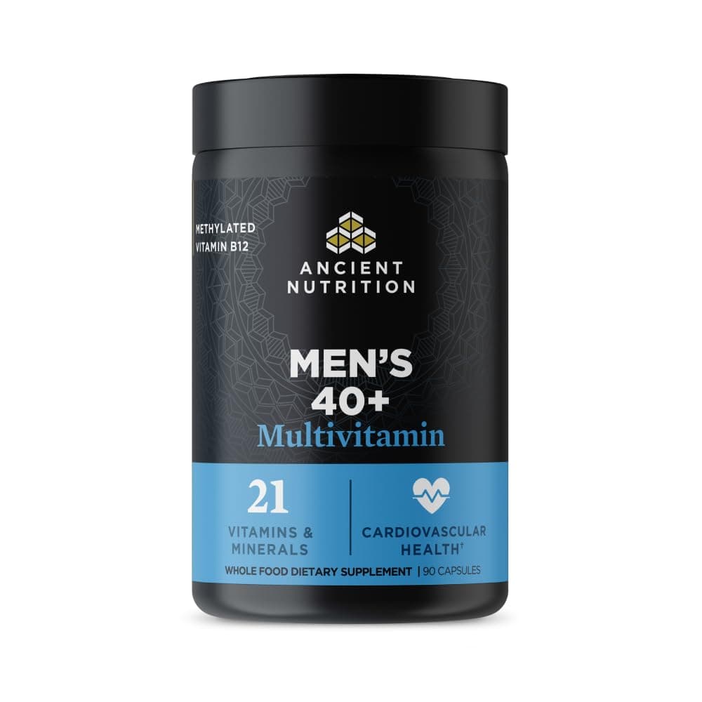 Multivitamin for Men, Multi Men's 40+ Once Daily Vitamin Supplement, Magnesium, Methylated Vitamin A, B and K2, Supports Immune System, 90 Ct