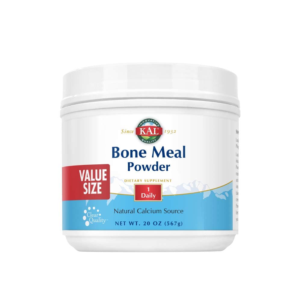 Bone Meal Powder | Sterilized & Edible Supplement Rich in Calcium, Phosphorus, Magnesium | for Bones, Teeth, Nerves, Muscular Function (20oz)