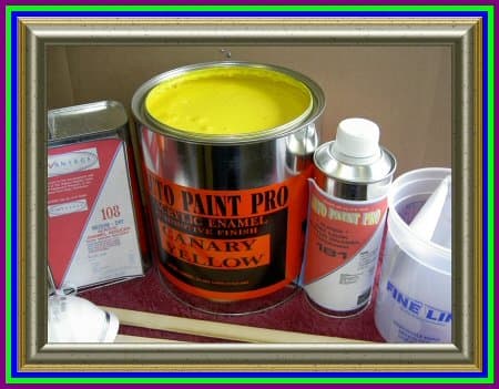 Canary Yellow kit Acrylic Enamel Single Stage Auto Body Shop Restoration car Paint