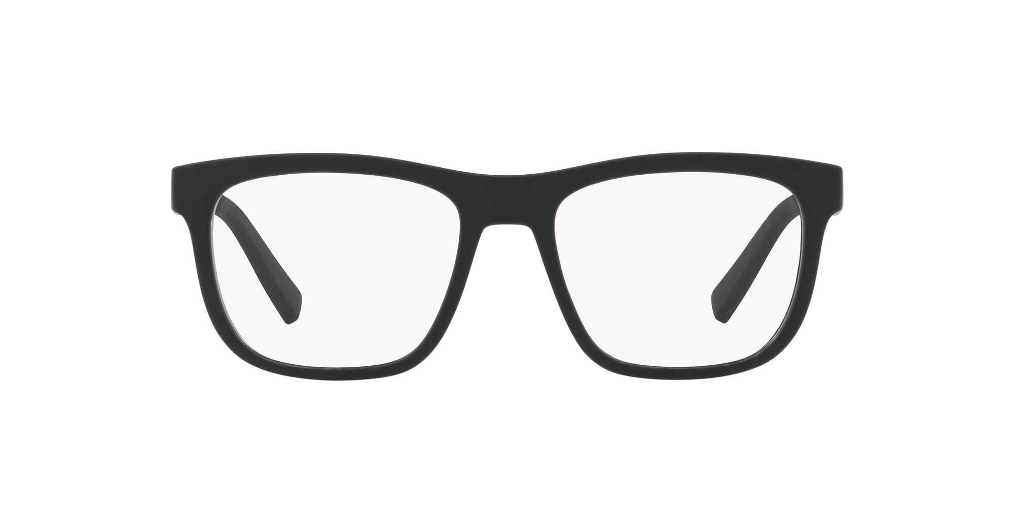 A|X Armani Exchange Men's AX3050 Square Prescription Eyeglass Frames, Matte Black/Demo Lens, 53 mm