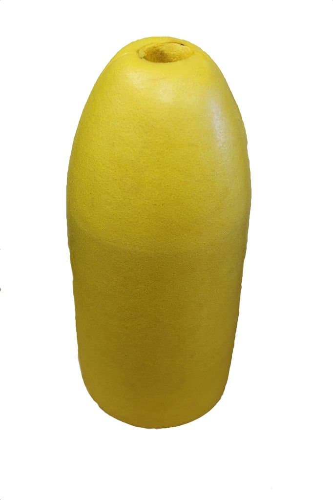 KUFA Sports Shrimp Pot Float - Shrimp Pot Marker Buoys - Yellow Plastic - Fishing