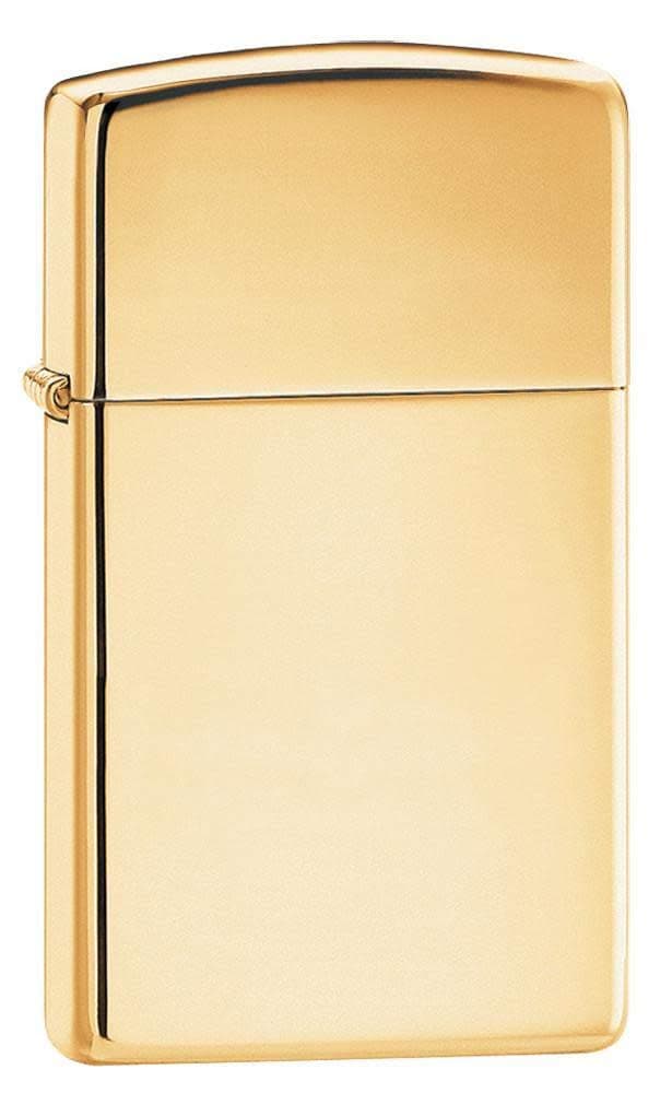 High Polish Brass Slim Lighter (1654B, Gold-Toned)