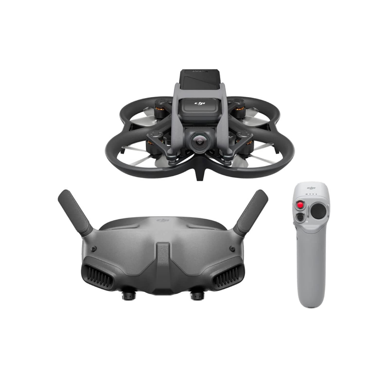 Avata Pro-View Combo (DJI Goggles 2) - First-Person View Drone UAV Quadcopter with 4K Stabilized Video, Super-Wide 155° FOV, Built-in Propeller Guard, HD Low-Latency Transmission, Black