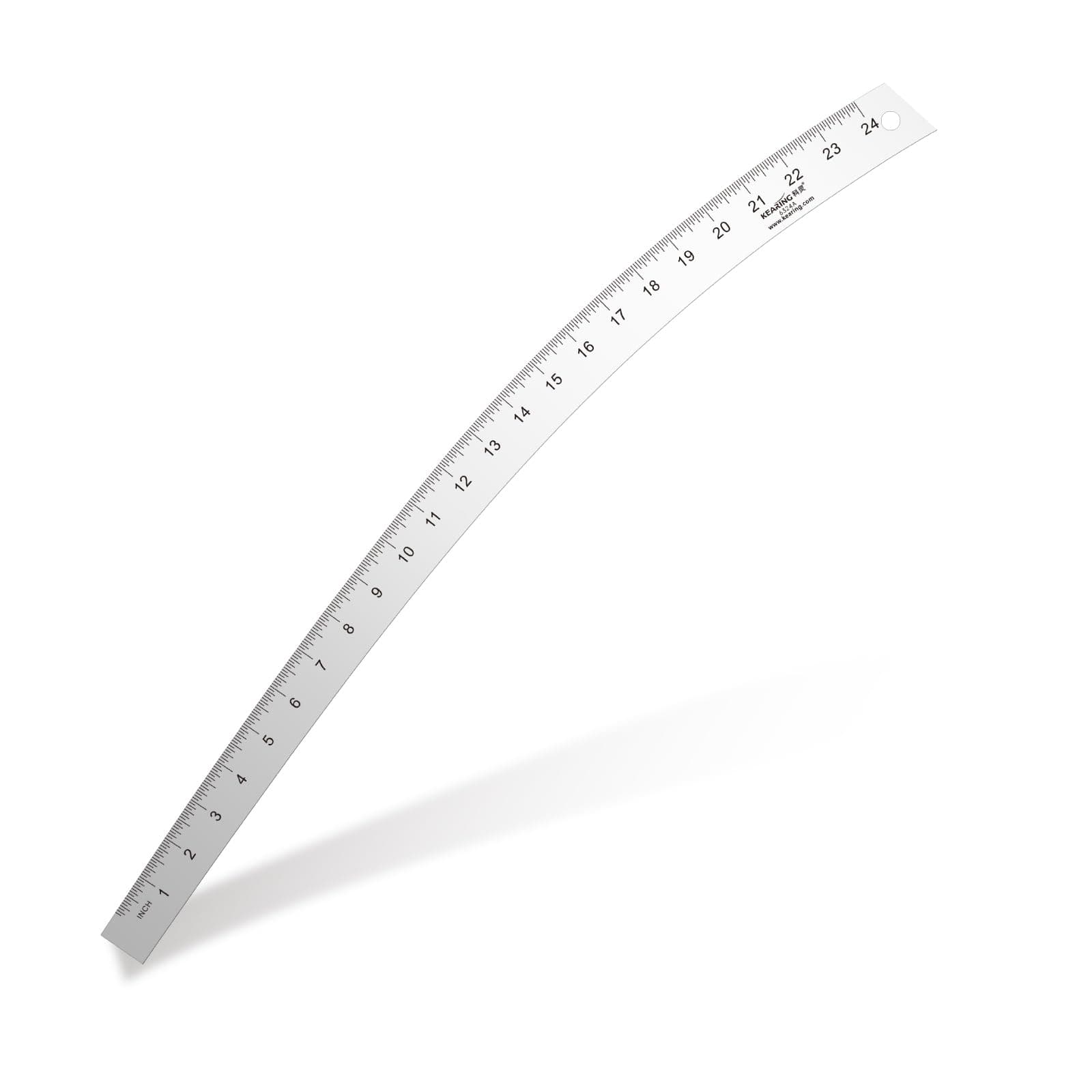 24 Inch French Curve Ruler, Hip Curve Ruler for Pattern Making, Vary Form Curve Ruler Aviation Quality Aluminum Fashion Designer's Ruler for Sewing, Quilting, Design