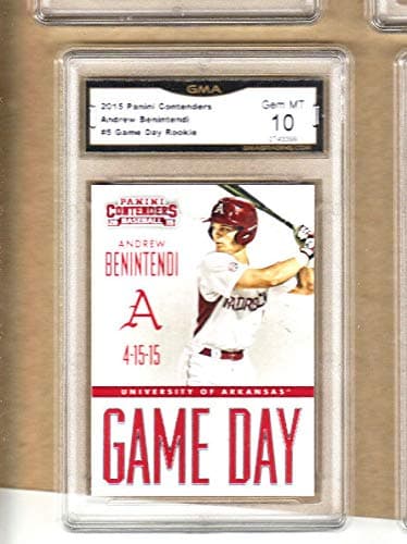 Andrew Benintendi-2015 Contenders GD Rookie Card-Red Sox-Graded-10/10 GEM Mint