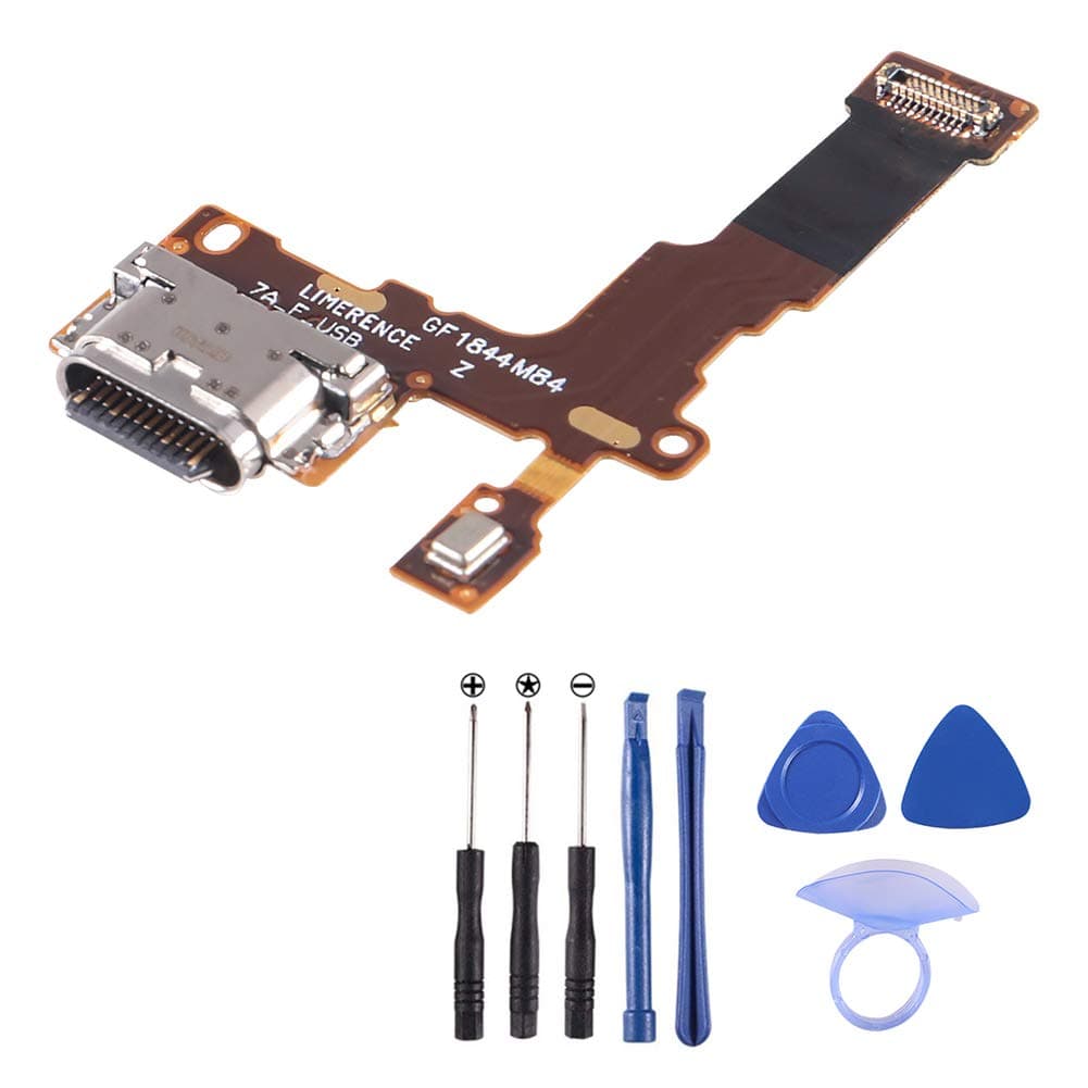 D-FLIFE Replacement USB Charger Port Charging USB Flex Cable with Microphone for LG Stylo 4 Q710AL Q710TS Q710MS Q710CS Q710US (for LG Q710)