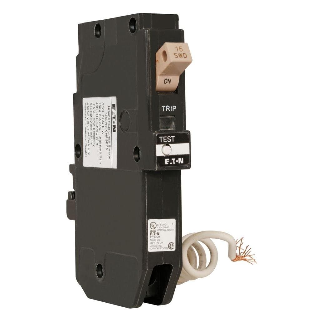 EatonCHFGF115CS 15-Amp CH Type Breaker Single Pole Ground Fault Circuit Breaker