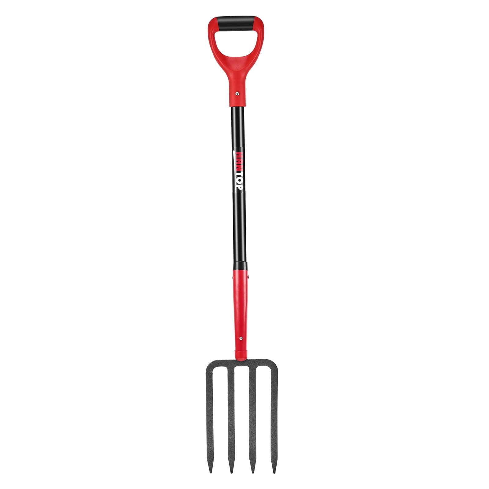 4-Tine Heavy Duty Pitchfork Digging Fork Garden Fork Pitch Forks with Fiberglass Handle for Gardening, Hay,Digging Potatos,43 inches