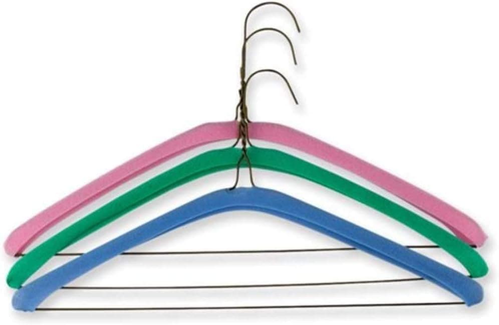 Non Slip Grips Foam Hanger Covers for Metal Wire Clothes Hangers 16 inch (40cm) Hangers NOT Included * Soft Foam Protects Lingerie, Slips, Tank Tops, Spaghetti Straps, Dry Cleaning, Laundry 90 Count