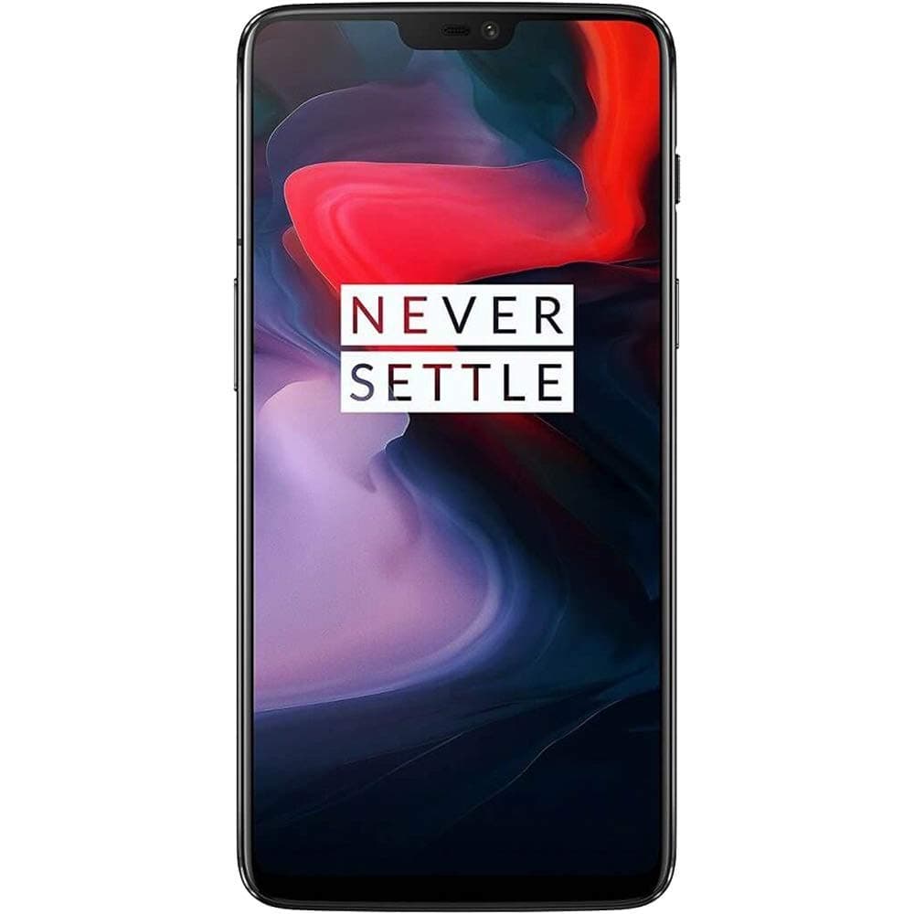OnePlus 6 A6000 Dual-SIM (128GB Storage | 8GB RAM) Factory Unlocked 4G Smartphone (Midnight Black) - International Version (Renewed)