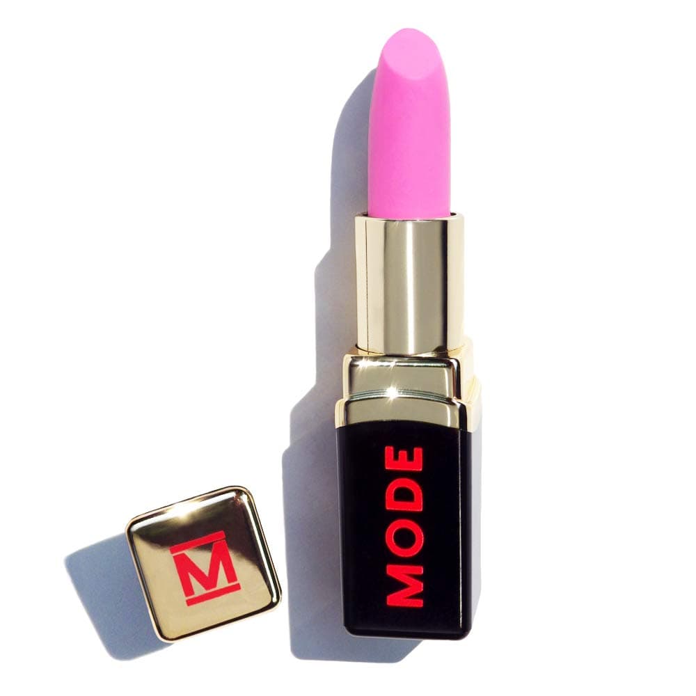 MODE Hot Candy Pink Virgin Matte Areni Noir Lipstick BRIGHT YOUNG THING Long Lasting Pigment Rich Lip Color, Nourishing Natural Skincare Fruit Oils, Organic Shea Butter