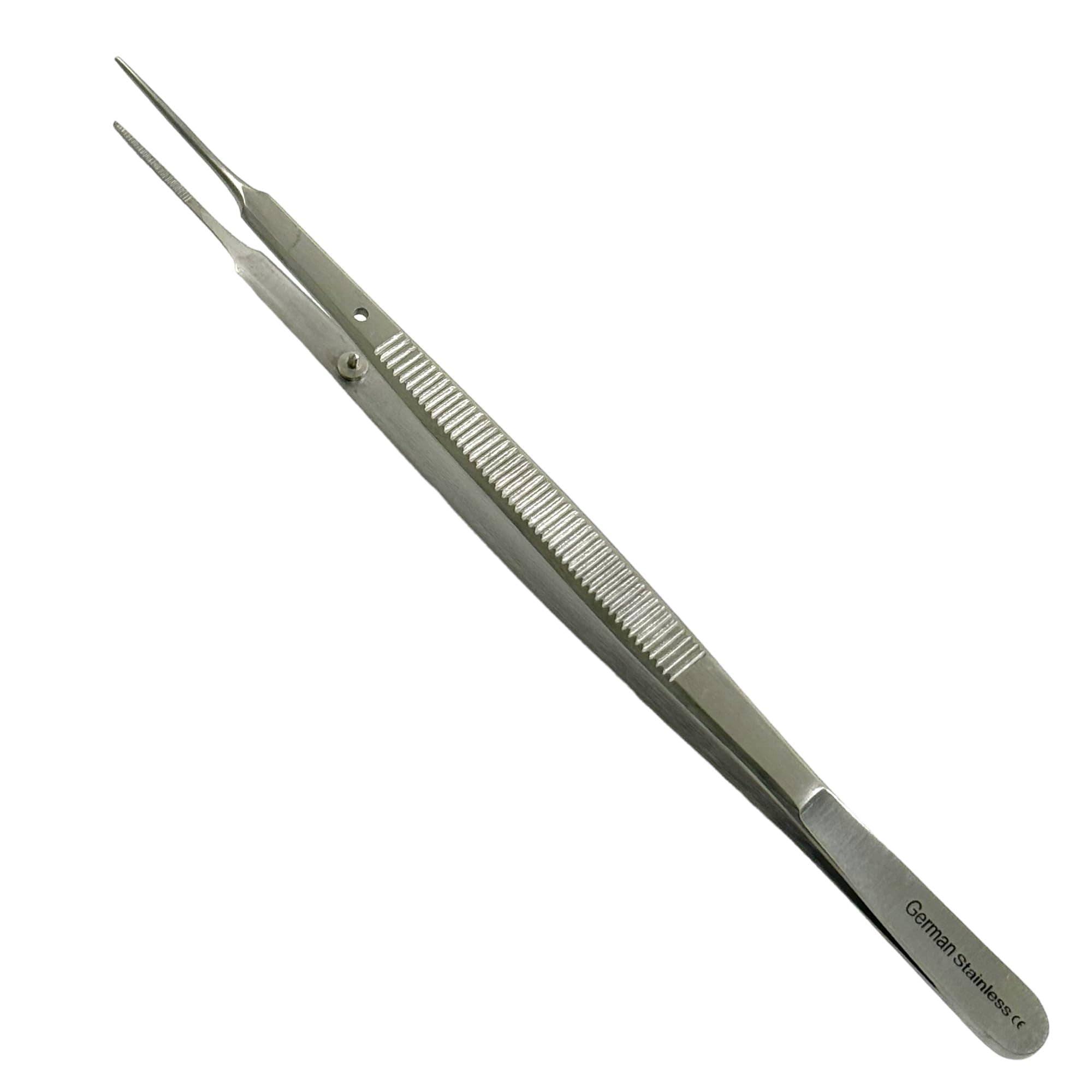 Gerald Tissue Forceps 7" Super Fine Serrated Tips with Guide Pin - German Stainless Steel