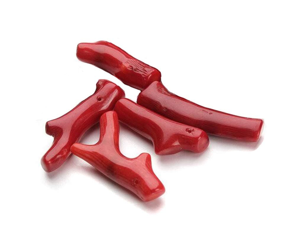 5PCS Baroque Imitate Coral Pendants Large Stick Beads Red Branch DIY Necklace Bracelet Earrings Making (2-4CM)